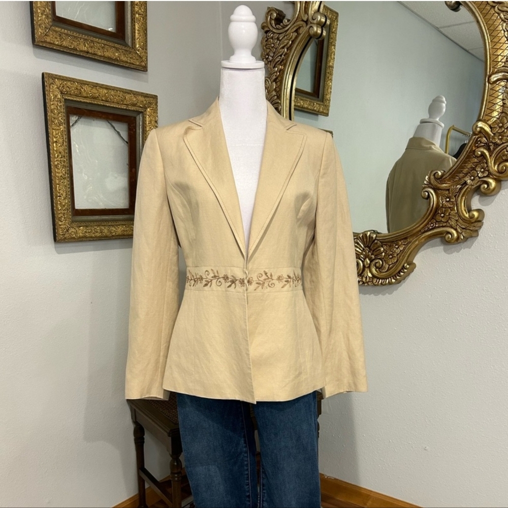 Kasper Linen Blended Blazer - Size 4
